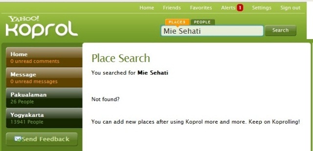 Kalau mau menambahkan lokasi baru tidak gampang