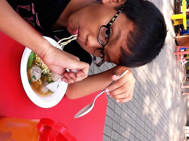 Nikmatnya sarapan 3 butir Bakso