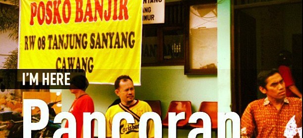 Posko banjir RW 08 Tanjung Sanyang Cawang