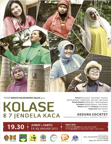 Kolase dan 7 Jendela Kaca Teater WN