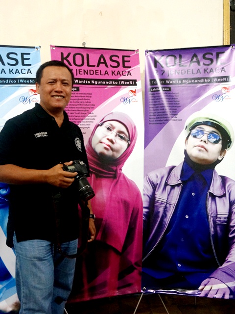 Potret wanita dalam 7 jendela kaca