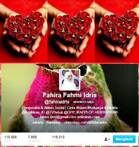 Akun twitter Fahira