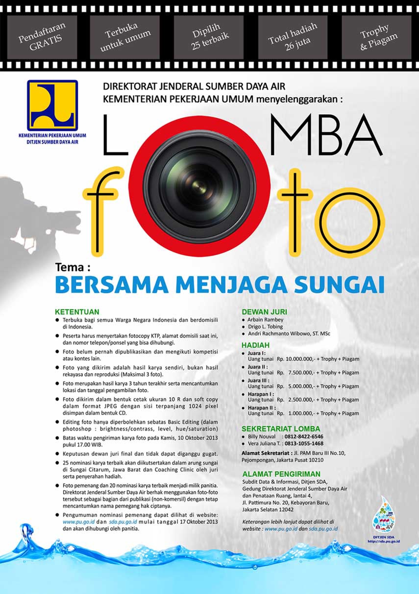 Lomba FOTO "Bersama menjaga sungai"