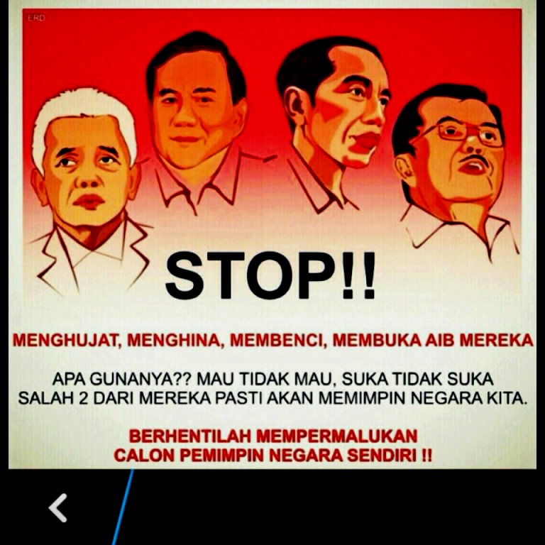 Berhentilah mempermalukan calon pemimpin negara sendiri