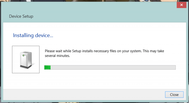 Install USB penerima data Garmin