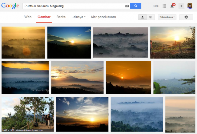 Gambar hasil searching Punthuk Setumbu