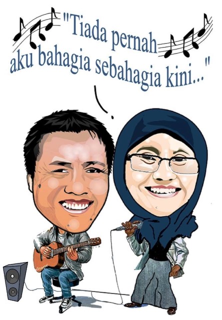 Liburan itu nyanyi berdua