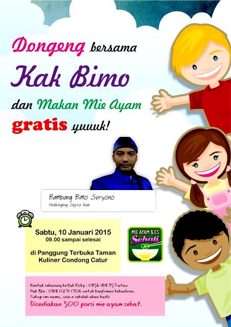 Kak Bimo pendongeng sejuta anak