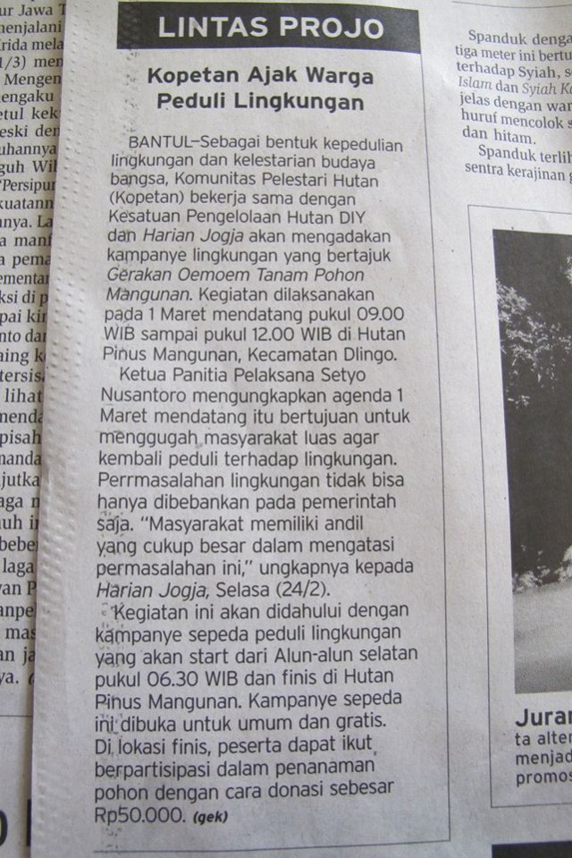 Kopetan Peduli Lingkungan