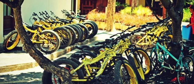 Sepeda sewa di Gili Trawangan