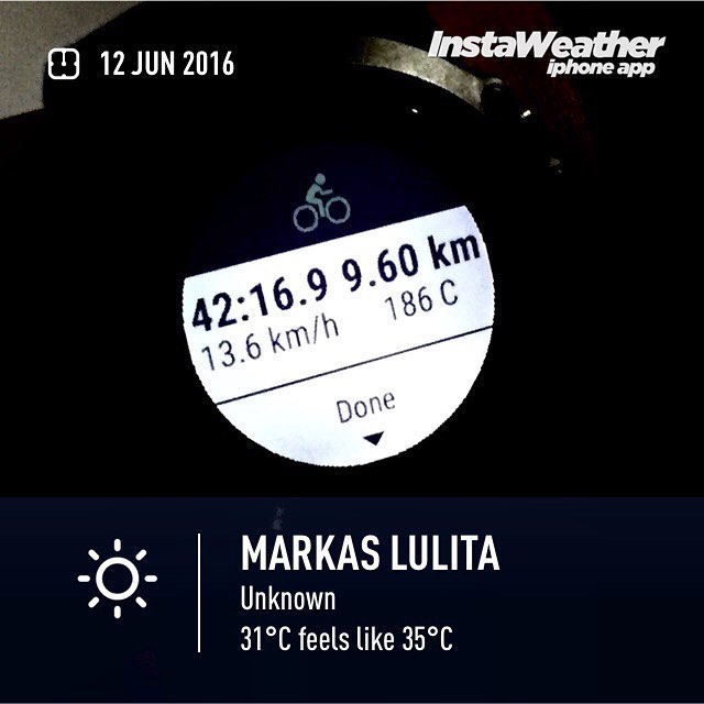 Gowes samara dalam Garmin