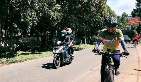 Ketua WSKT turun dengan MTB