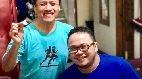 sarapan ceria setelah jalan sehat