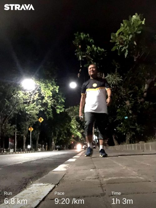 lari dengan semangat pagi